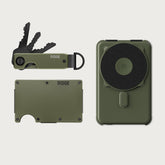 Ridge Wallet + Power Bank + KeyCase - Matte Olive