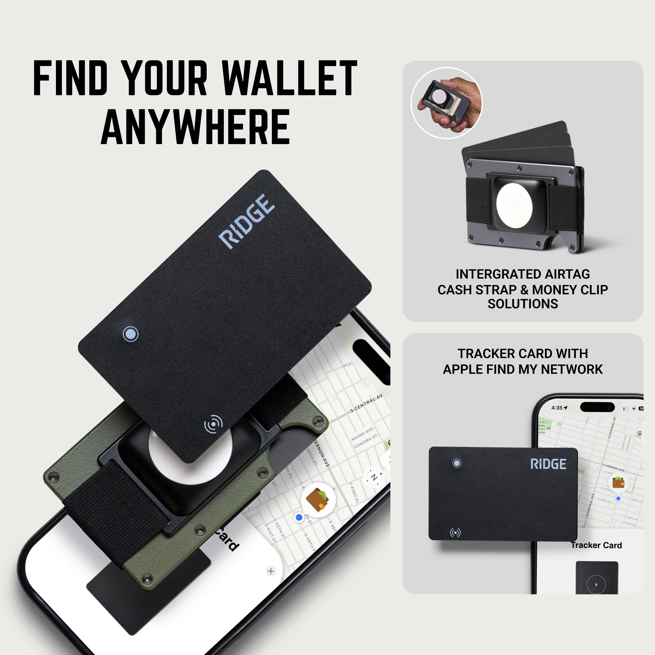 Ridge Wallet + KeyCase - Phantom + Royal Black