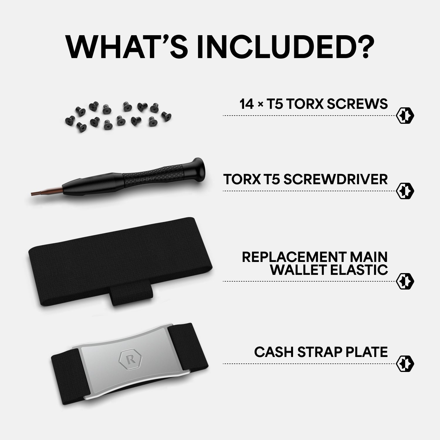 Cash Strap Kit - Silver