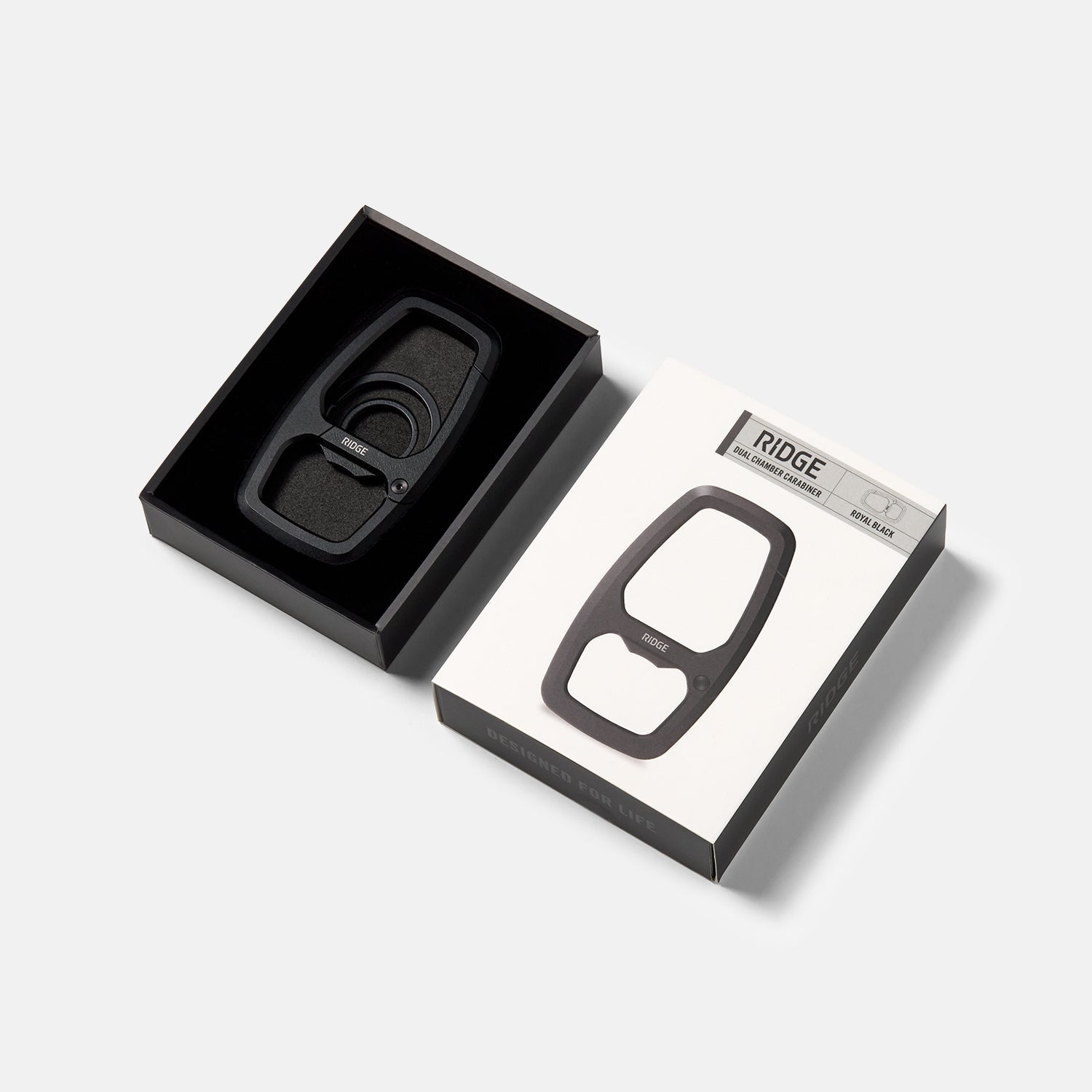 Dual Chamber Carabiner  - Royal Black