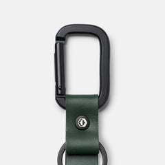 Ridge Keychain - Hunter Green Leather