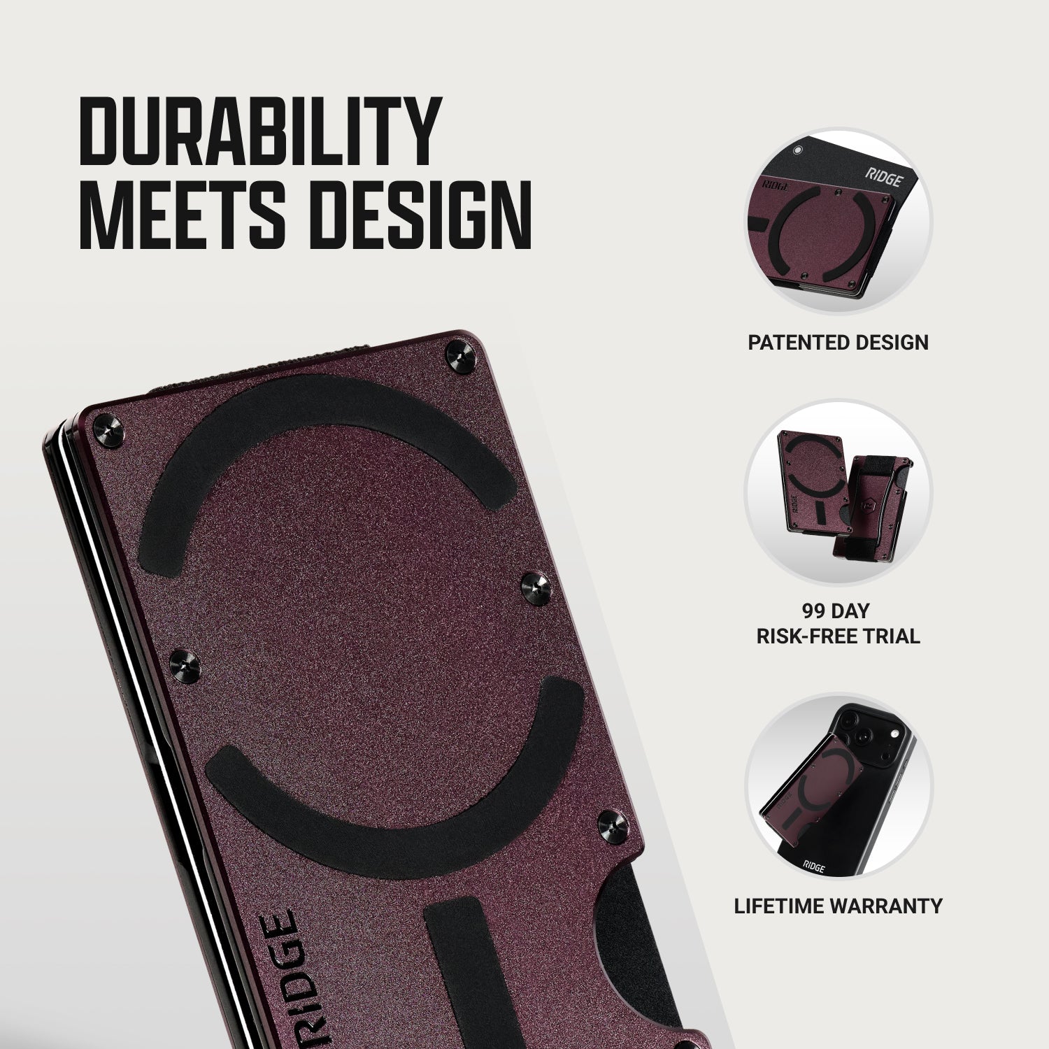 Ridge Wallet for MagSafe - Neon Tiger