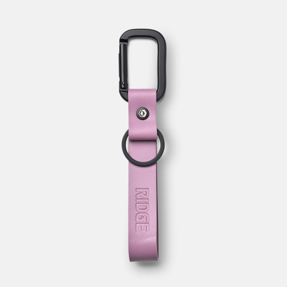 Ridge Keychain - Lilac Leather