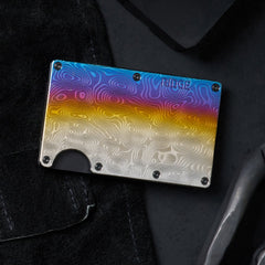 Ridge Wallet - Burnt Damascus