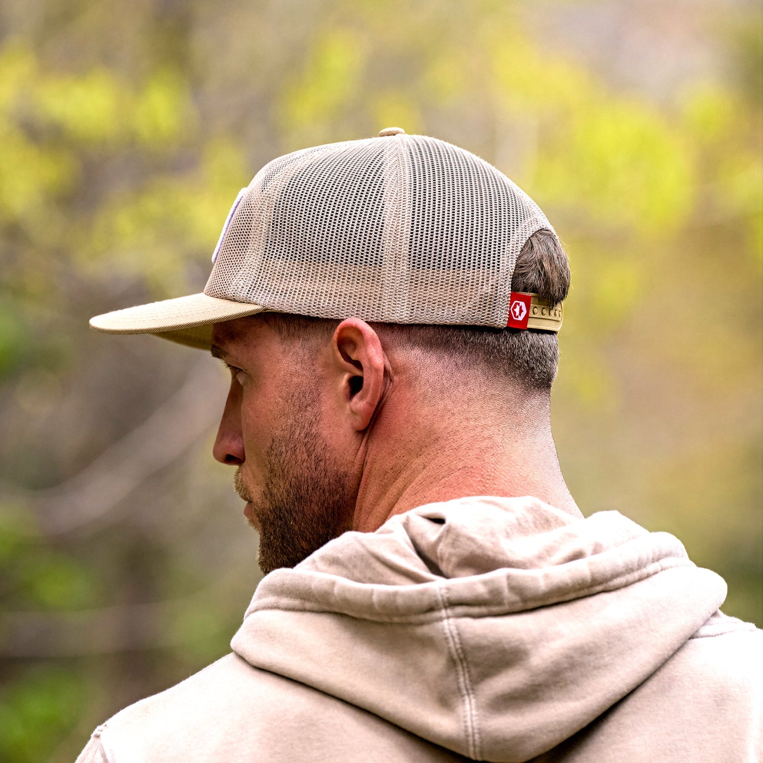 Ridge Mesh Snapback - Tan