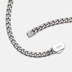 5mm Curb Chain - Titanium - 22"