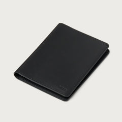 Passport Wallet - Midnight Black Leather