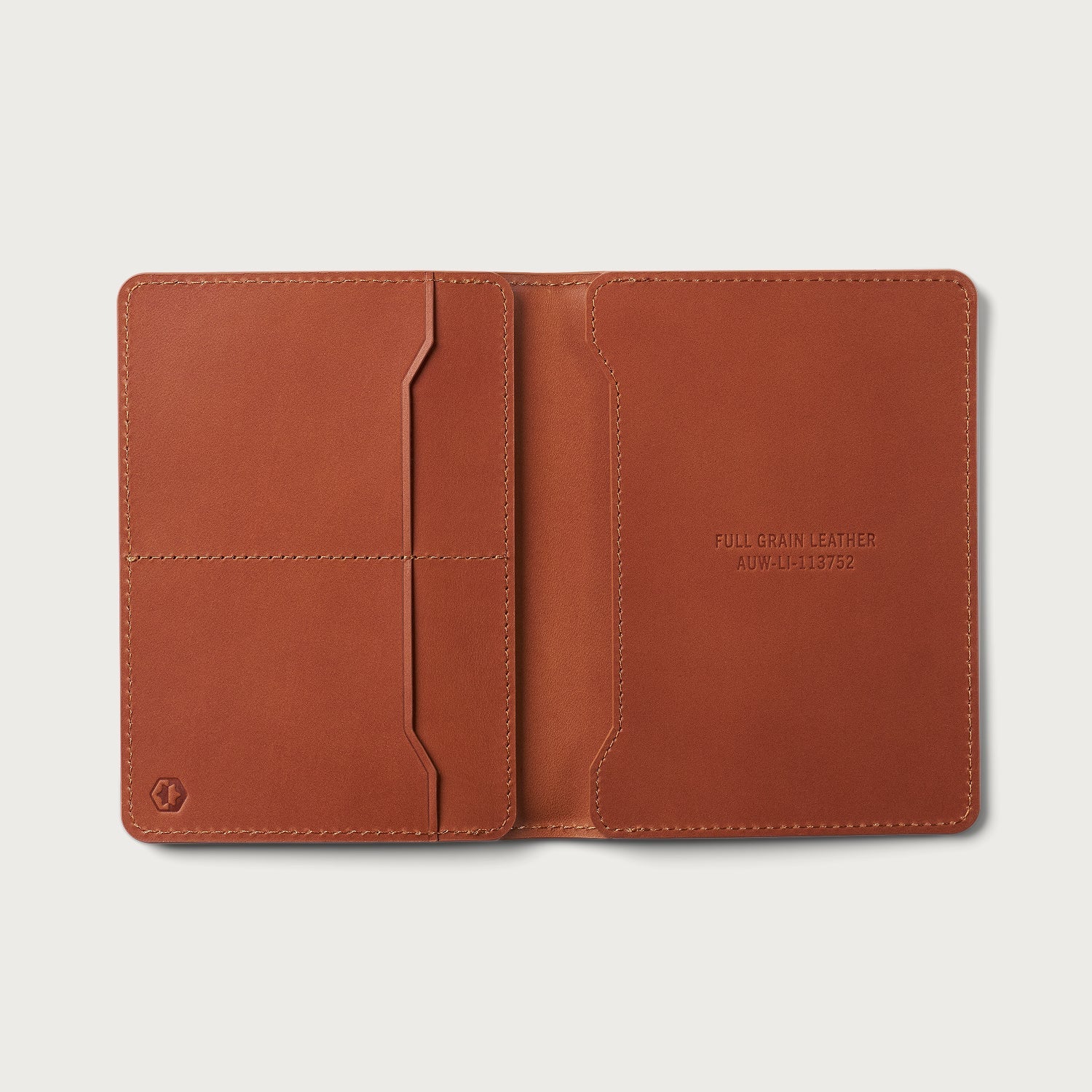 Passport Wallet - Tobacco Brown Leather
