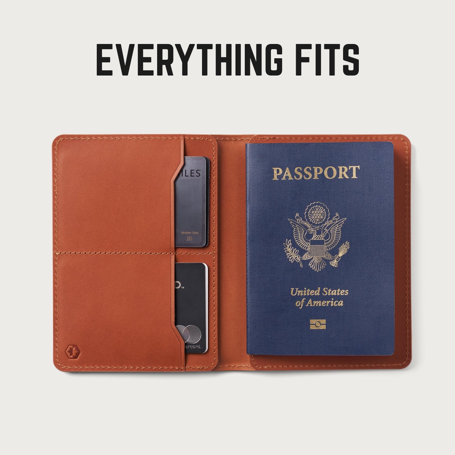 Passport Wallet - Tobacco Brown Leather