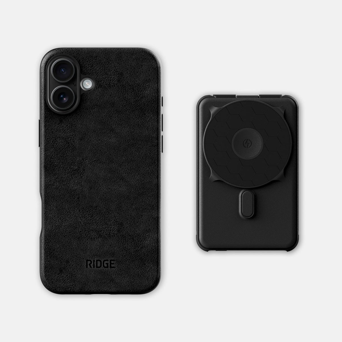 Everyday Charging Kit - iPhone 16 Plus - Midnight Black Leather