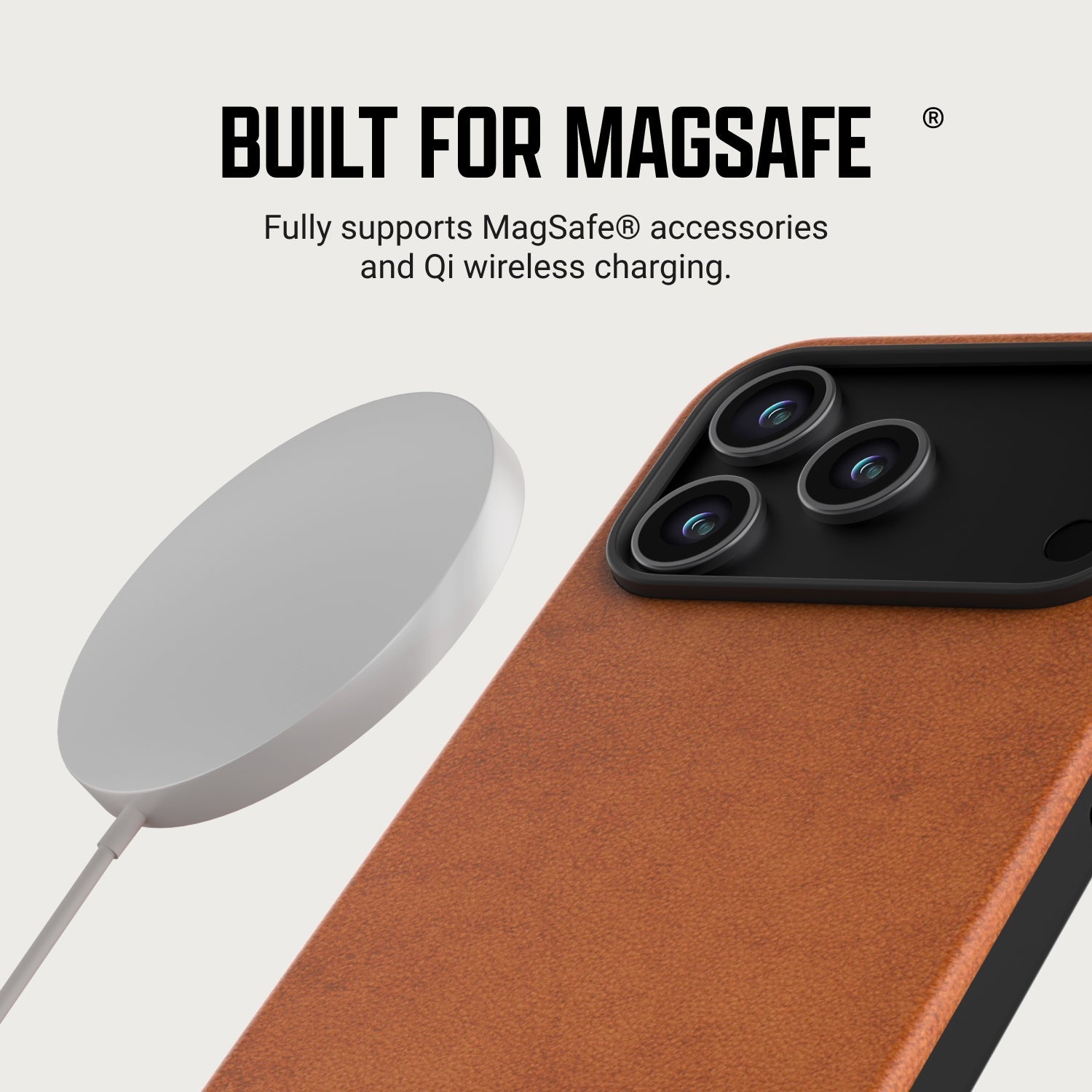 Ridge Phone Case - iPhone 18 Pro Max - Tobacco Brown Leather