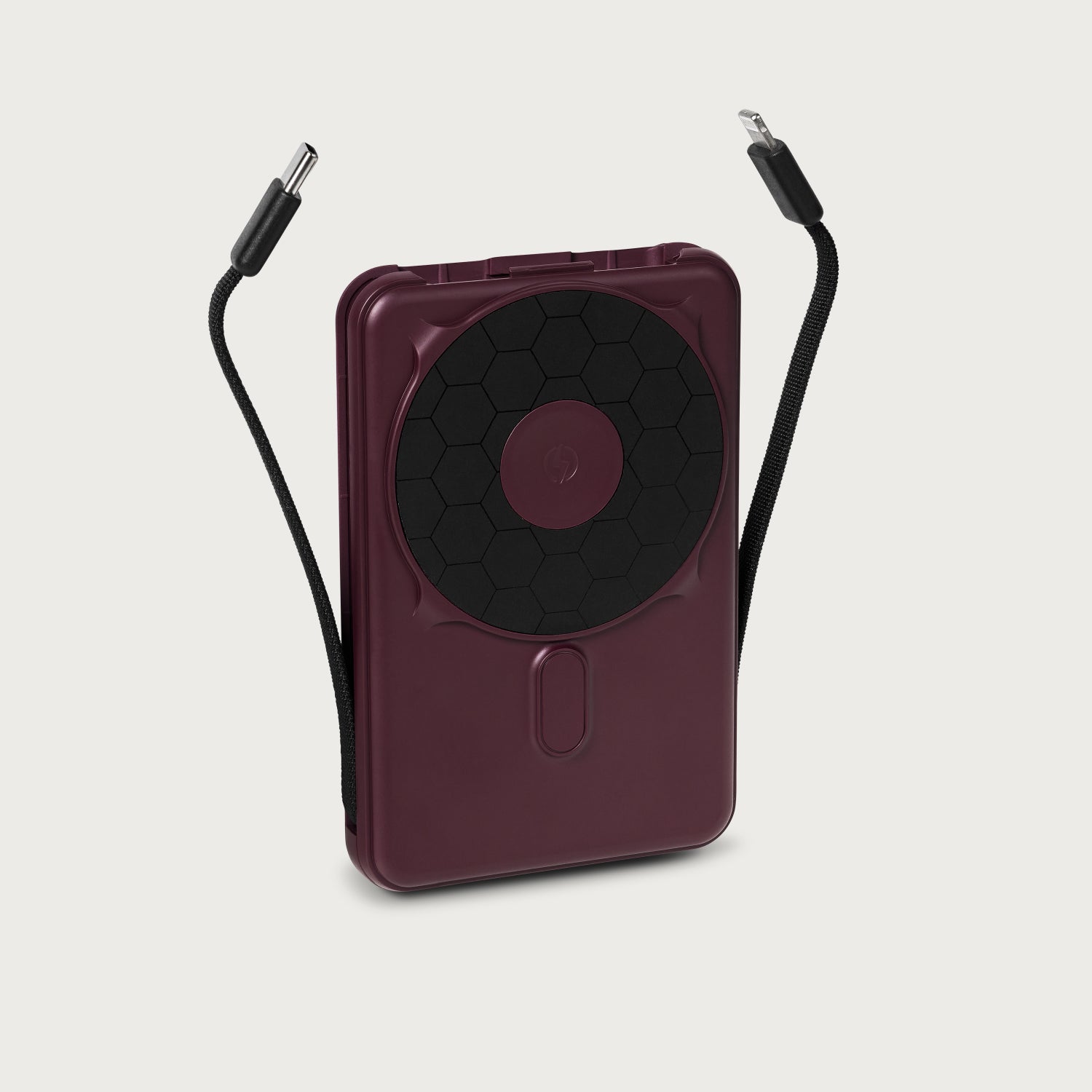 Ridge Wallet for MagSafe + Power Bank - Burgundy