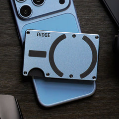 Ridge Wallet for MagSafe + KeyCase - Glacier + Royal Black