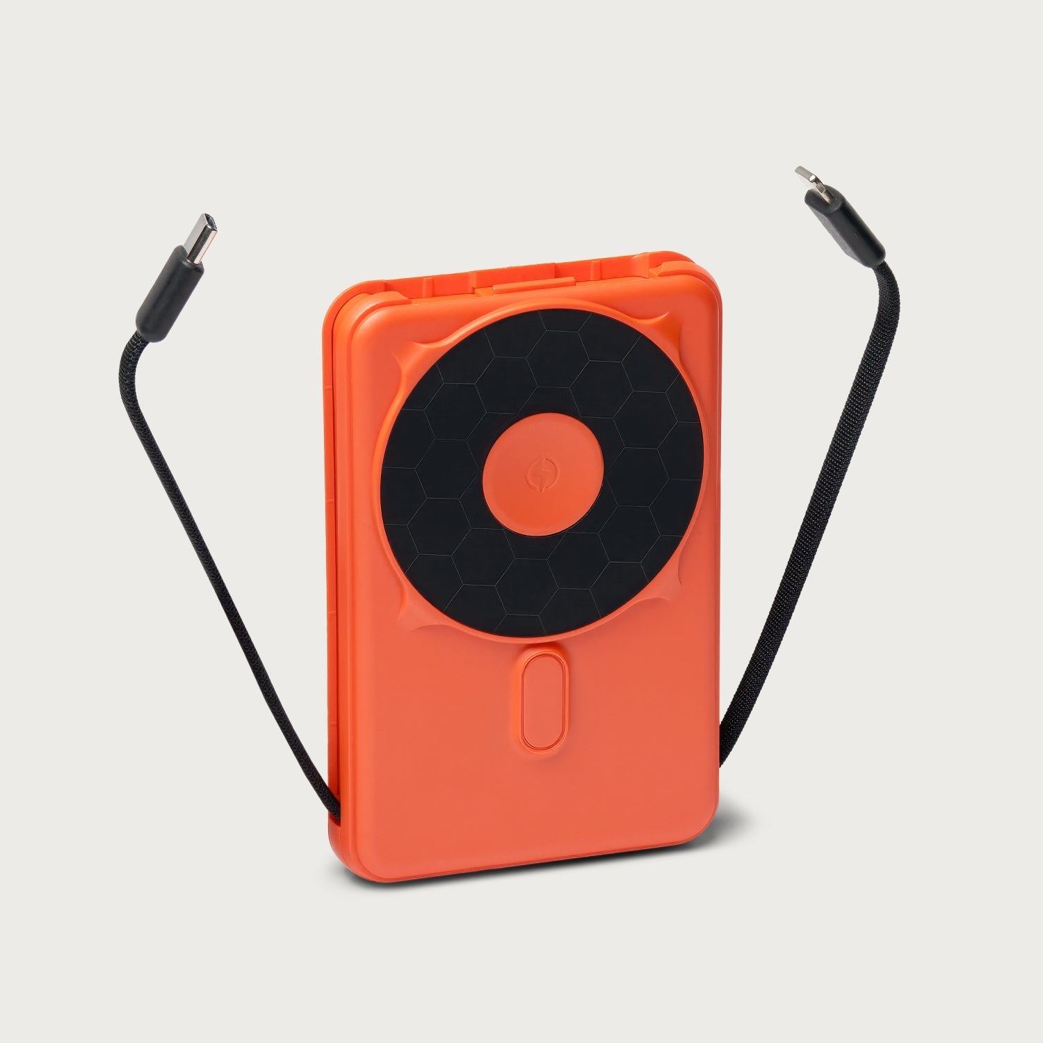 Ridge Wallet for MagSafe + Power Bank - Basecamp Orange