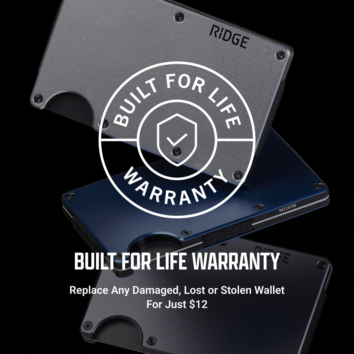 Ridge Wallet + Power Bank - Tiger Stripe + Matte Black